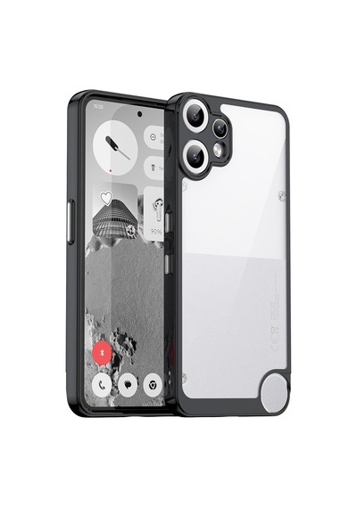 Caseonn Nothing Cmf Phone 2 Pro Kılıf Kamera Korumalı Darbe Emici Şeffaf Arka Kapak Siyah