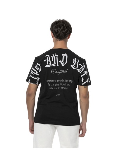 Ct787 Büyük Sırt Marka Baskılı Erkek T-shirt 001