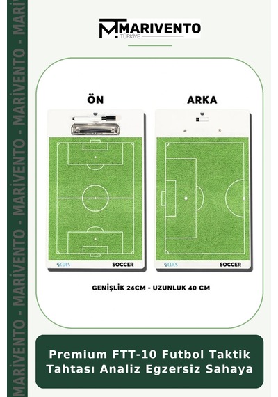 Premium Ftt-10 Futbol Taktik Tahtası Analiz Egzersiz Sahaya Belirtilmemiş