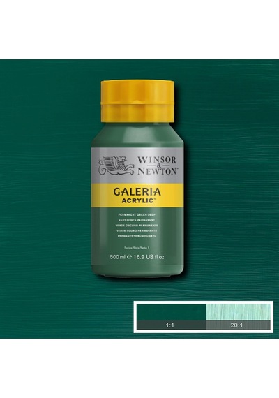 Winsor Newton Galeria Akrilik Boya 500ml Permanent Green Deep