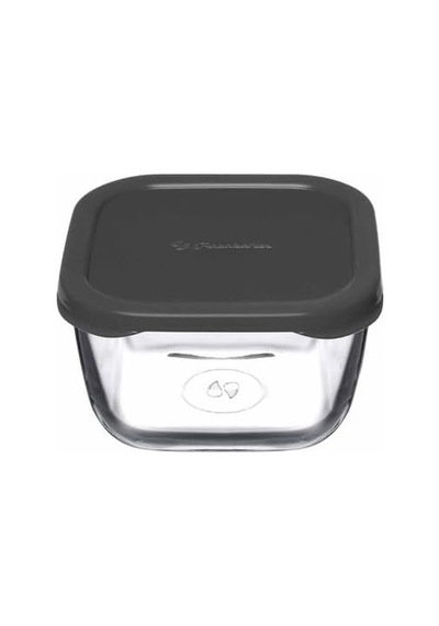 Snow Box Saklama Kabı 275 Cc Plastik Gri Kapaklı - Dörtlü