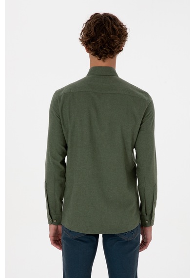 U.s. Polo Assn. Erkek Haki Gömlek Basic 50316721-vr027 Haki U.s. Polo Assn. Erkek Haki Gömlek Basic 50316721-vr027 Haki