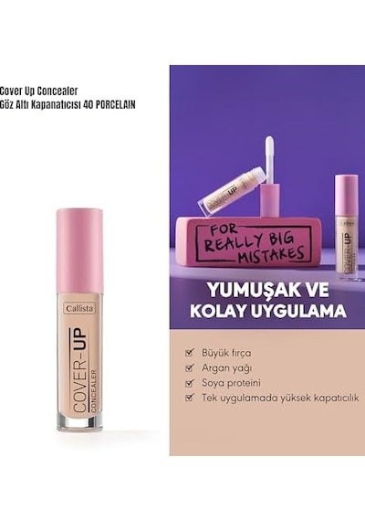 Callista Cover Up Concealer 40 Porcelain Göz Altı Kapatıcısı