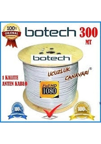 300mt Koaksiyel Uydu Anten Kablo Rg 6/u4l 5580