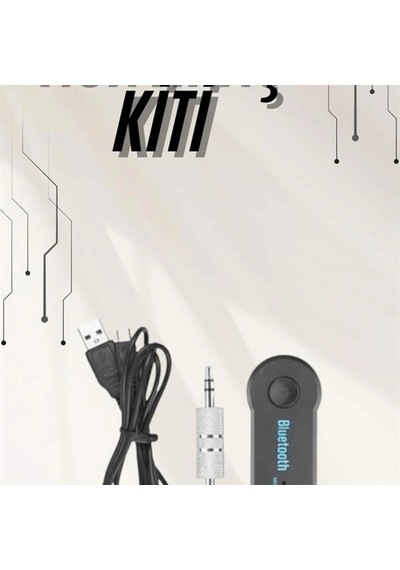 Yeni Nesil Bluetooth Aux Araç Kiti Siyah Dahili Mikrofonlu Kablosuz Müzik Ve Arama Adaptörü