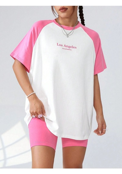 Los Angeles Parçalı Süprem T-shirt - Pembe Beyaz Baskılı Oversize Bisiklet Yaka Kısa Kol Tişört Beyaz-pembe Los Angeles Parçalı Süprem T-shirt - Pembe Beyaz Baskılı Oversize Bisiklet Yaka Kısa Kol Tişört Beyaz-pembe