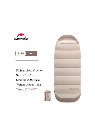 Naturehike B180 Uyku Tulumu -8 C Derece yeşil