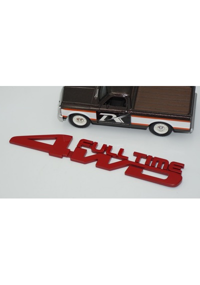 Dk Tuning Off Road 4wd Full Time Whell Drive Bagaj Kırmızı Yazı Logo Amblem Bagaj Arma