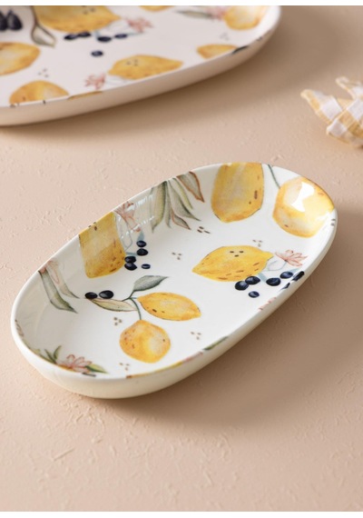 The Mia Limoncello Oval Servis 2li 26 Cm Lmn023 Çok Renkli