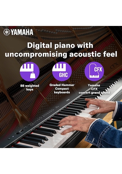 Yamaha P-225b 88-tuşlu Dijital Piyano Siyah