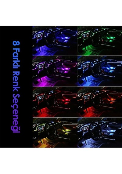 Ayak Altı Led 12 Ledli Lamba Sese Duyarlı Led Müziğe Duyarlı Led