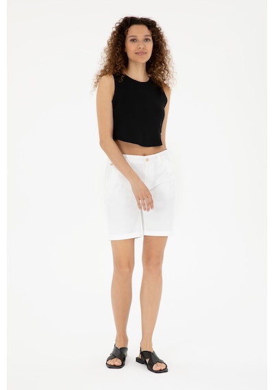 U.s. Polo Assn. Kadın Beyaz Şort / Bermuda 50281722-vr013 Beyaz