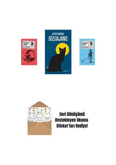 Kıyamet Park + Gizliajans + Cehennem Çiçeği + Okuma Sticker'ları