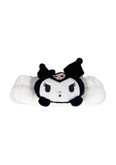 Kuromi Peluş Bandana Makyaj Spa Saç Bandı Beyaz Beyaz