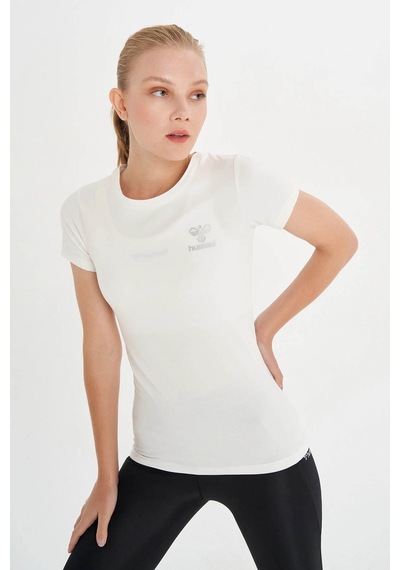 Hummel Kadın T-Shirt Beyaz 911306-9003 24Yw61000056 W610012 Beyaz