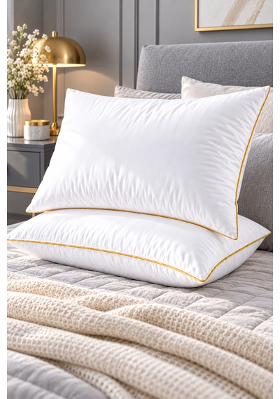 1 Adet Premium Nanojel Yastık 50x70 Cm 1200 Gram Beyaz-gold