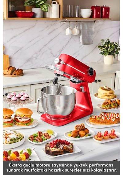 Karaca Multichef Artisan Kıyma Çekme/ Sucuk-sosis/içli Köfte Aparatlı Digital Ekran Tam Döküm Kıyma Aparatlı Hamur Yoğurma Makinesi Red 7l Pro Artisan Karaca Multichef Artisan Kıyma Çekme/ Sucuk-sosis/içli Köfte Aparatlı Digital Ekran Tam Döküm Kıyma Aparatlı Hamur Yoğurma Makinesi Red 7l Pro Artisan