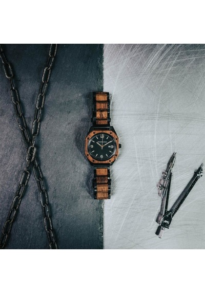 Woodwatch Zbr-al-wh1 Ww-rg-1kbbs Alpha Ahşap Erkek Kol Saati 41 Mm