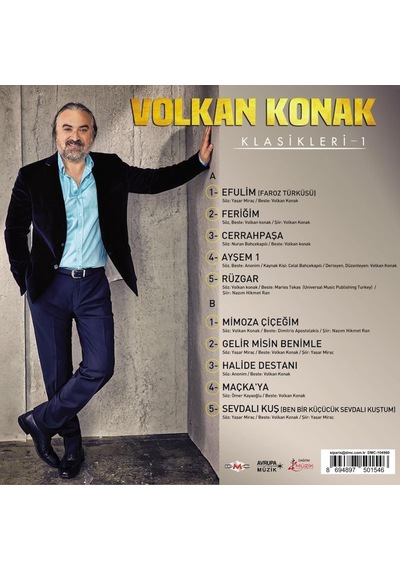 Volkan Konak Klasikler 1 - Renkli Plak