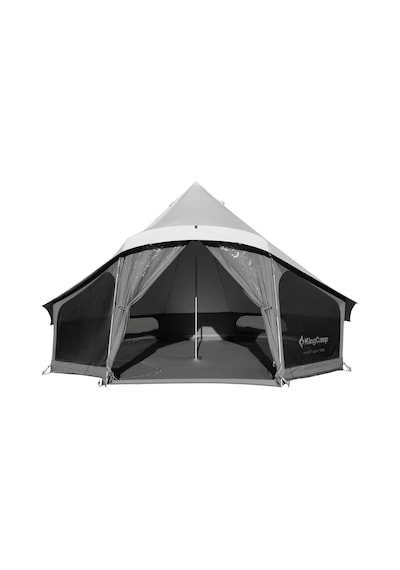 Kingcamp Khan Lıght 400 Premium 4-6 Kişilik Glamping Çadır Gri