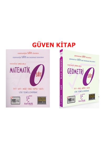 Karekök Yayınları Tyt Matematik Geometri 0 Set