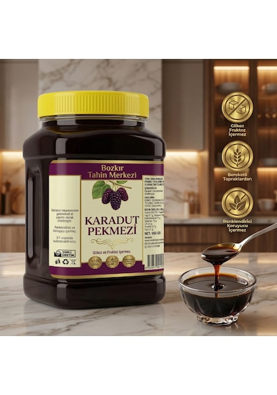 Bozkır Tahin Merkezi Doğal Katkısız Karadut Köy Pekmezi 950 G