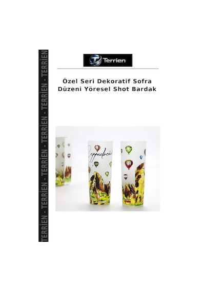 Özel Seri Dekoratif Sofra Düzeni Yöresel Shot Bardak