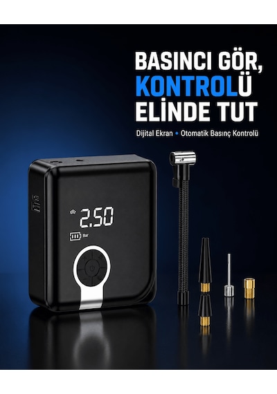 Taşınabilir Diyafram Tip Kompresör Yüksek Basınç Kapasiteli Belirtilmemis