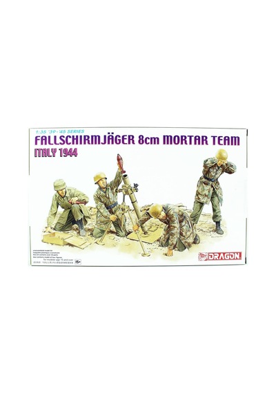 1/35 Alman Paraşütcüler 8cm Mortar Team Figür Maketi, Dragon 6215