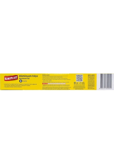 Koroplast Alüminyum Folyo 8 Metre x 4 Adet