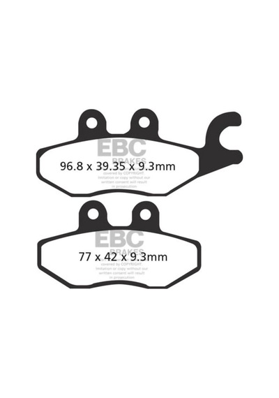 Ebc Sfac418 Pıaggıo Xevo250/400, Mp3 250/300, Medley 150 Carbon Arka Fren Balatası