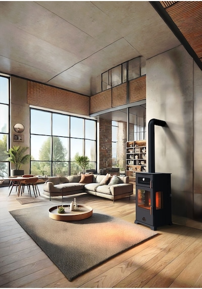 GOLD PLUS 12 KW KUZİNE / MANUEL PELET VE ODUN SOBASI / BABA'S STOVE