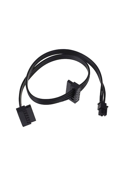 Mini 4 Pin To 2x Sata Ssd Power Supply Anakart Hdd Güç Kablosu