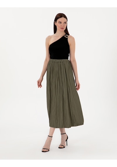 Pierre Cardin Kadın Haki Etek Dokuma 50301213-vr027 Haki
