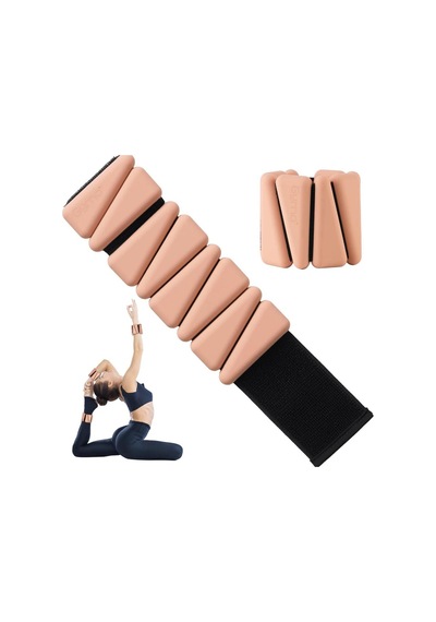 Gymo Pro Series Ayarlanabilir Silikon Bilek Ağırlığı 2x500gr Üçgen Somon Pembe