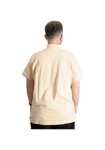 Mode Xl Büyük Beden T-Shirt Hakim Yaka Yatching 22327 Bej 001 Mode Xl Büyük Beden T-Shirt Hakim Yaka Yatching 22327 Bej 001