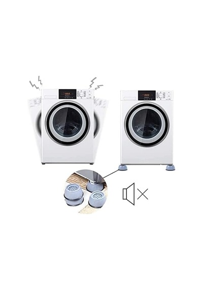 Mainshop 4 Adet Ses Ve Titreşim Azaltıcı Ayaklık Çamaşır Makinesi Ve Kurutma Makineleri M-541 Çok renkli