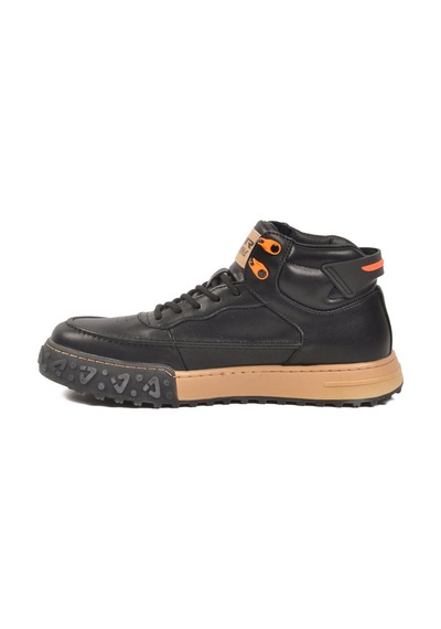 Marcomen Siyah Hakiki Deri Bağcıklı Erkek Sneaker 152-18111 M Siyah
