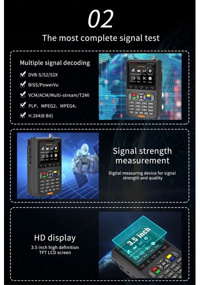 Uydu Yön Bulucu Gtmedia V8 Finder 2 Canlı Görüntü Izleme+şarjlı+taşıma Çantalı - 547327677