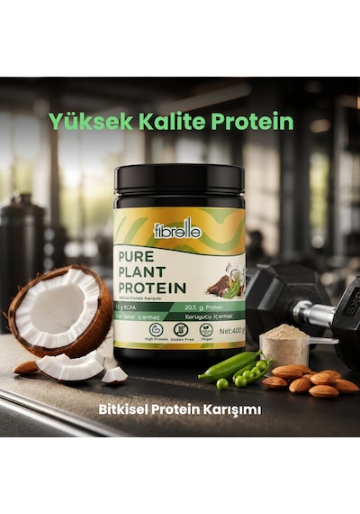 Fibrelle Pure Plant Protein Bitkisel Protein Karışımı 400 G Vanilya