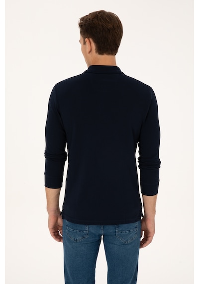 U.S. Polo Assn. Erkek Lacivert Basic Sweatshirt 50307687-VR033 U.S. Polo Assn. Erkek Lacivert Basic Sweatshirt 50307687-VR033