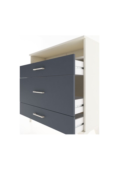 Arges Şifonyer Tek Raflı 3 Çekmeceli 88x30x96 Aytaşı-antrasit Aytası