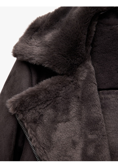 Koton Cepli Fermuarlı Uzun Kollu Peluş Yaka Süet Görünümlü Crop Biker Ceket Antrasit Melange 6wak20012ew Antrasit Melanj Koton Cepli Fermuarlı Uzun Kollu Peluş Yaka Süet Görünümlü Crop Biker Ceket Antrasit Melange 6wak20012ew Antrasit Melanj