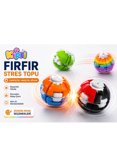 Spinner Ball Rulmanlı Fırfır Stres Topu Bas-çevir 3d Baskı Fidget Oyuncak Altın