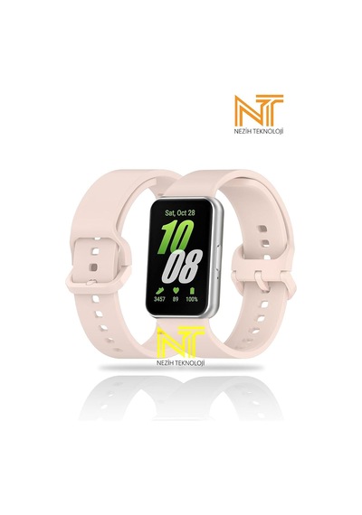 Samsung Galaxy Fit 3 Uyumlu Sport Yumuşak Jel Silikon Kordon, Siyah