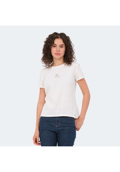 Slazenger VIRAJ Kadın  Ekru Tişört