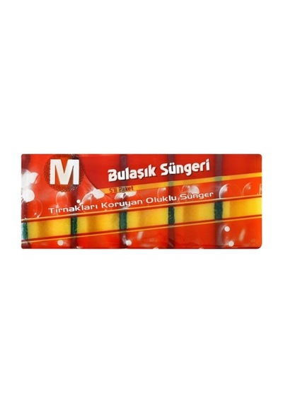 Bulaşık Süngeri - Oluklu 5'li 22280806