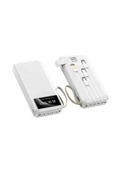 4 Çıkışlı 20.000 Mah Powerbank Taşınabilir Çoklu Giriş Antrasit Melanj