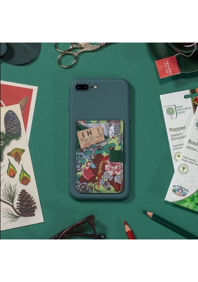 If V&a Bookaroo Yapışkanlı Telefon Arkası Kartlık Ve Cüzdan - Botanik Kuş