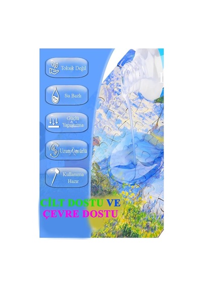 Puzzle Yapıştırıcı 500 Ml 1 Adet Ve Yassı Patpat Sünger Fırça Seti 3 Lü Monalisa Yapboz Pazıl Yapıştırıc